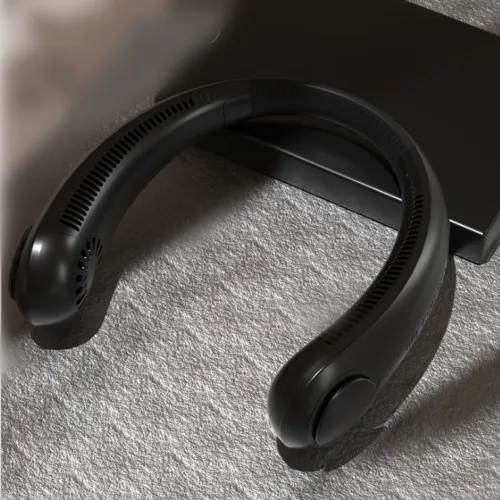 Color: Black, power: USB - New Hanging Neck Fan Us