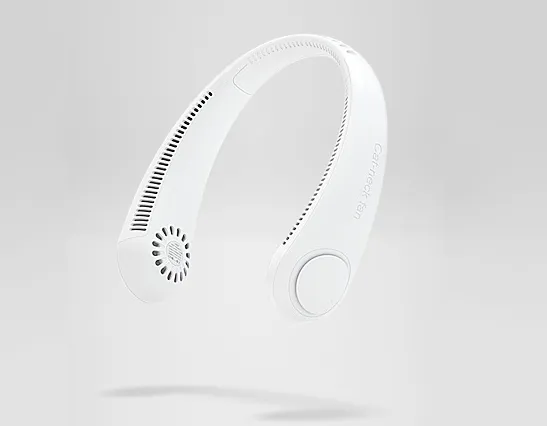 Color: White, power: USB - New Hanging Neck Fan Us