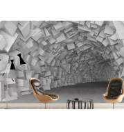 3D Three-Dimensional Extended Space Mural Studio Restaurant Bar Wallpaper Living Room Background Wall Industrial Style Wallpaper