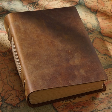 Original Handmade Sketchbook Cowhide Notebook Retro Leather Notebook Creative Notebook Diary—1
