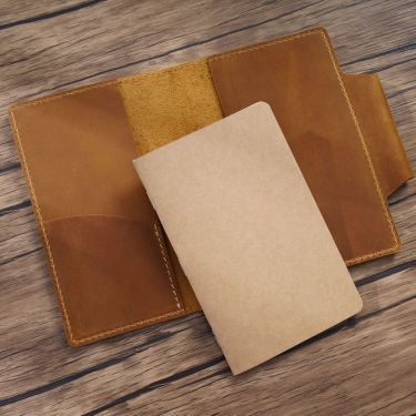 Notepad Leather Magazine Cover Travel Notebook Diary—3