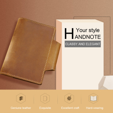 Notepad Leather Magazine Cover Travel Notebook Diary—5