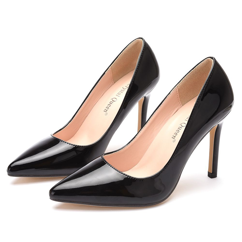 Sexy Large Size Pointed-toe Single Shoes Patent Leather Stiletto Single ...
