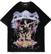 2021 New Fashion Brand Hip Hop Personalized Short Sleeve