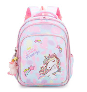 Rainbow Gradient Cartoon Tutoring Children Backpack Elementary School Schoolbag