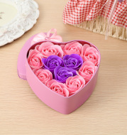 Christmas Event Customized Gift Box Wedding Small Gift 11 Rose Soap Flower Love Iron Box