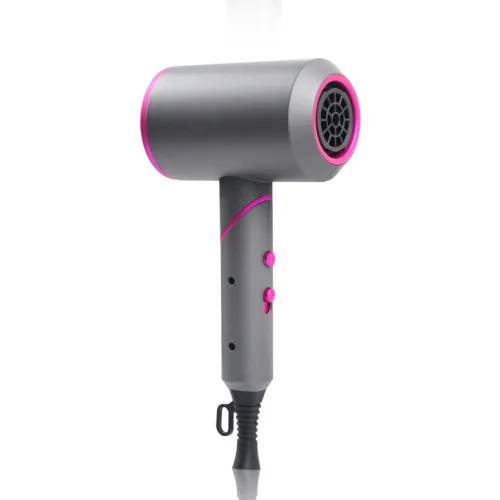 Color: Grey red edge, power: US - Electric Hair Dryer Gift Hair Salon Negative Ion