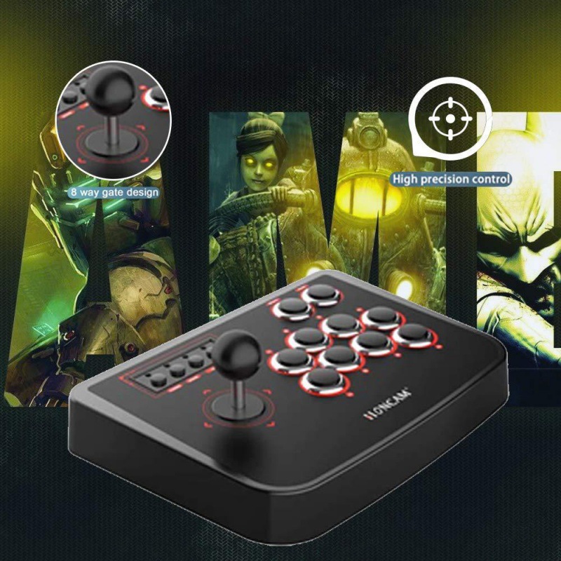 Arcade Gamepad Joystick Fighting Stick For PS4 PS3 Switch PC Plug And ...