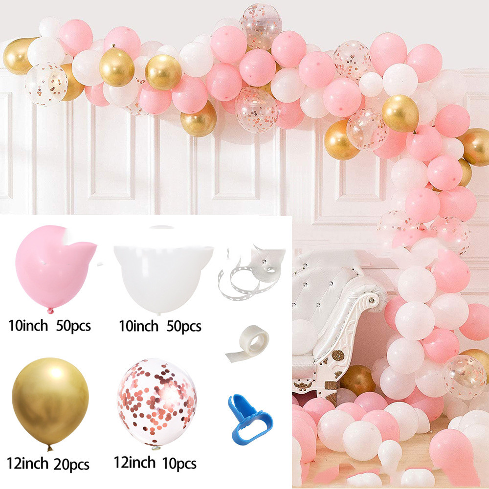 Complete rose gold balloon set