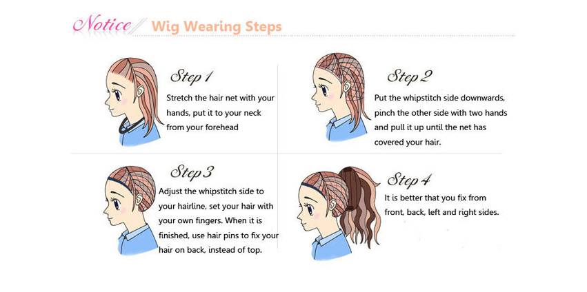 Trendy Long Straight Chemical Fiber Wig for Women
