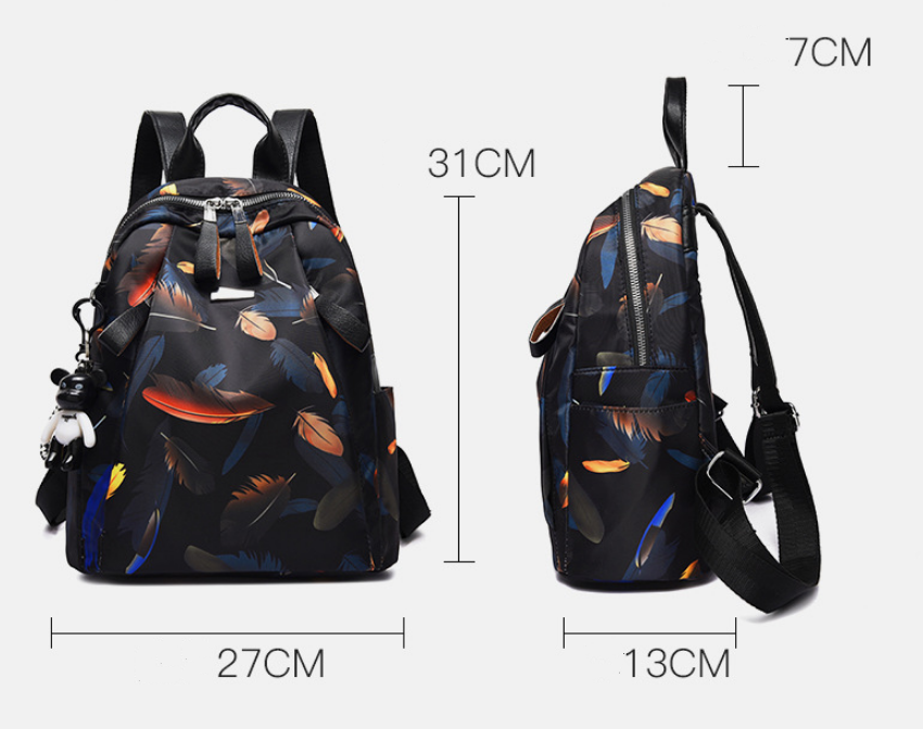 1619768675756 Lightweight Backpack Female Korean Version Printing Casual Anti-Theft Backpack