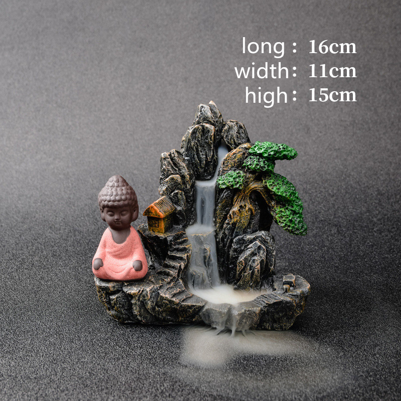 Manufacturer'S New Resin Rockery And Dragon Backflow Incense Burner Wholesale CJdropshipping