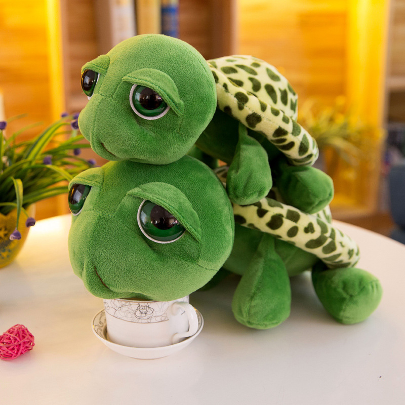 Big-Eyed Turtle Plush Toy Small Tortoise Doll - CJdropshipping