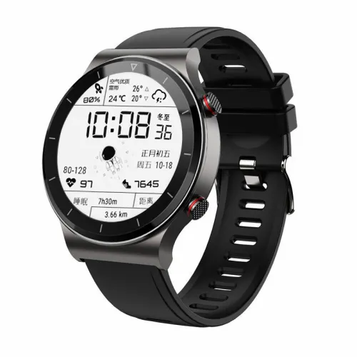 Color: Black silicone with black shel - Smart Watch Male And Female Students Sports Multi-Function