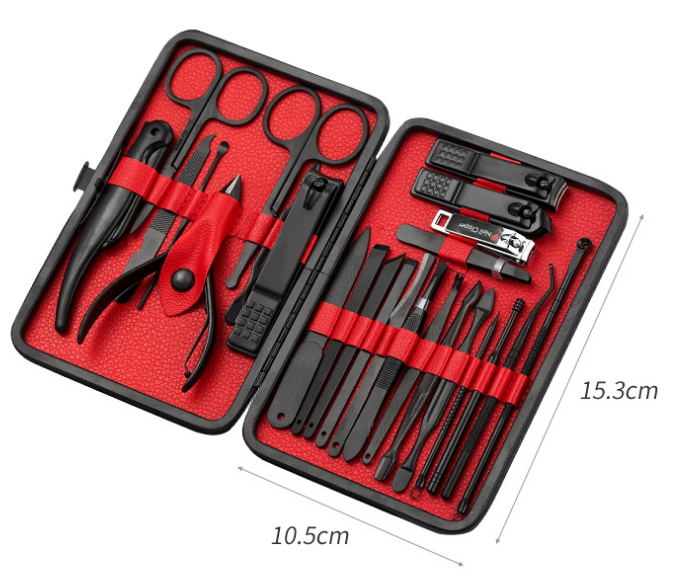 25 Piece Nail Manicure Set, Nail Clippers Set Professional