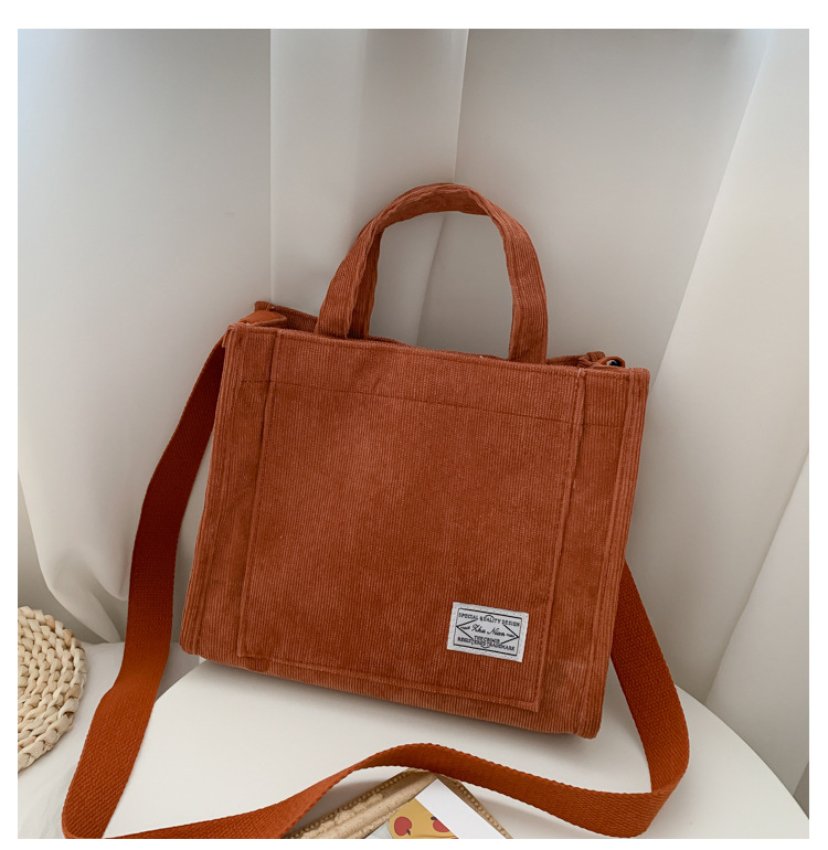 1620266332047 Korean Style Corduroy Canvas Bag
