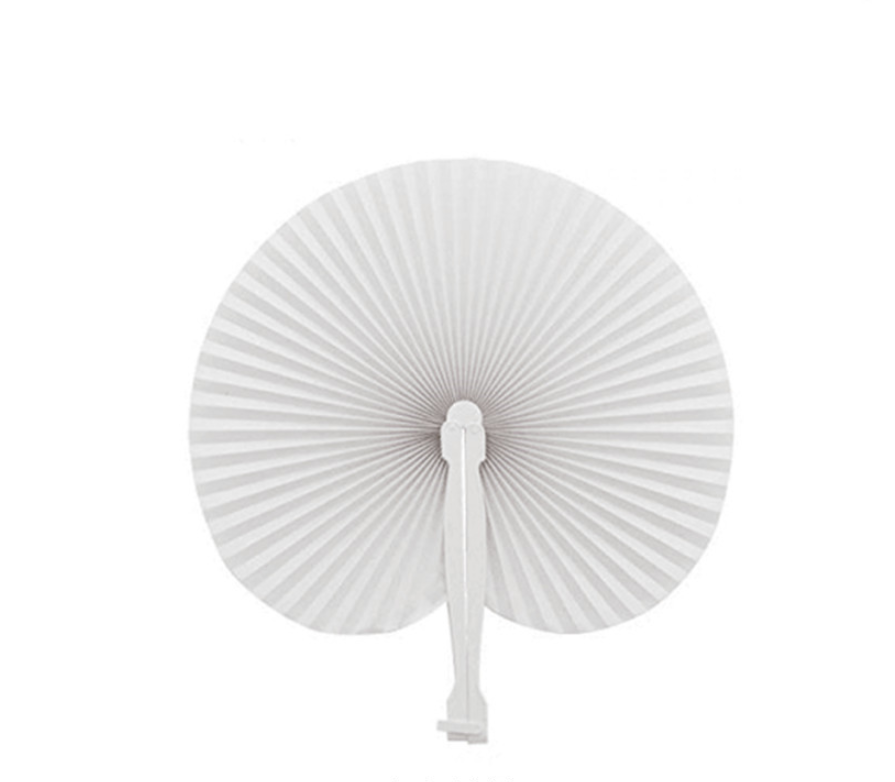 White Love Blank Paper Fan - CJdropshipping