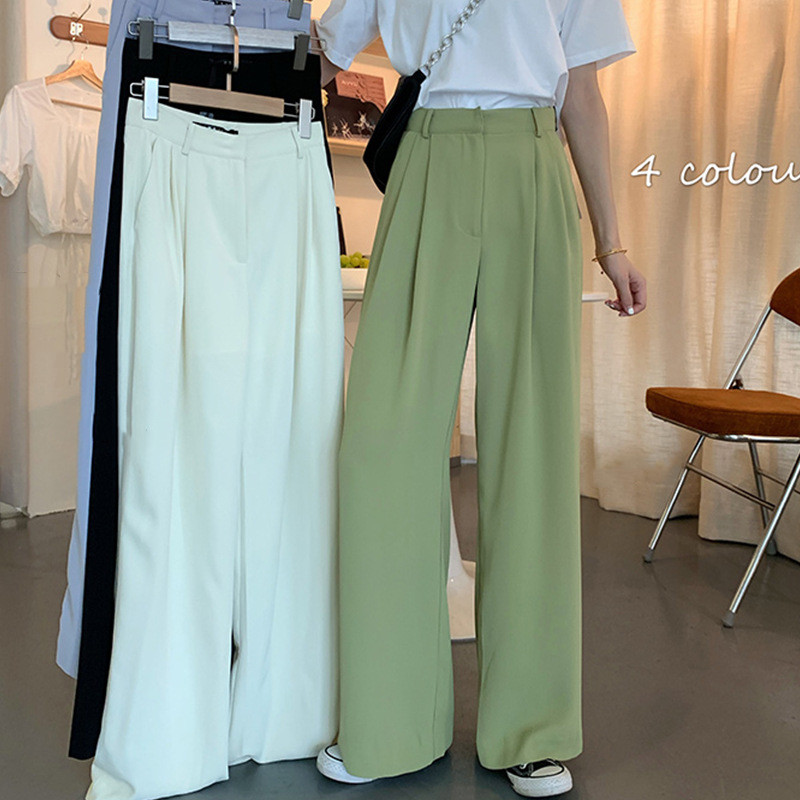 Women's New Loose And Casual Slim Straight Wide Leg Pants - CJdropshipping