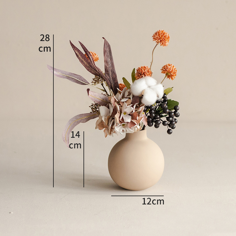 Simulation Floral Decoration Living Room Fake Flowers Dried Flower Bouquet Vase Table Flower