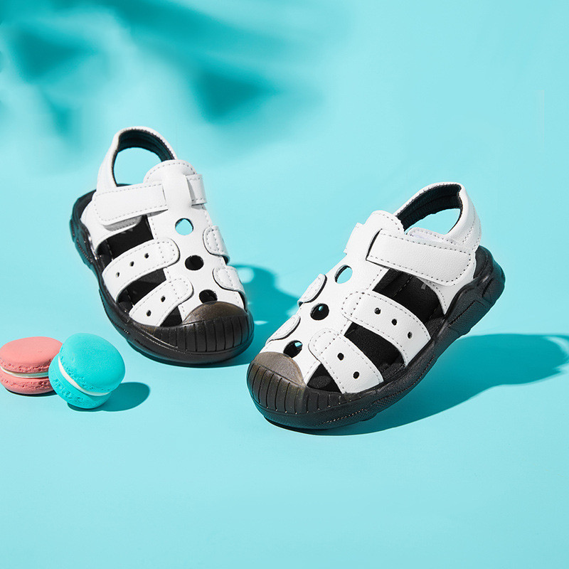 Stylish white and black Boys Toddler Sandals