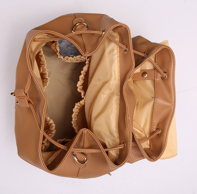 The Top-to-Bottom Vegan Leather Backpack With Open Mouth