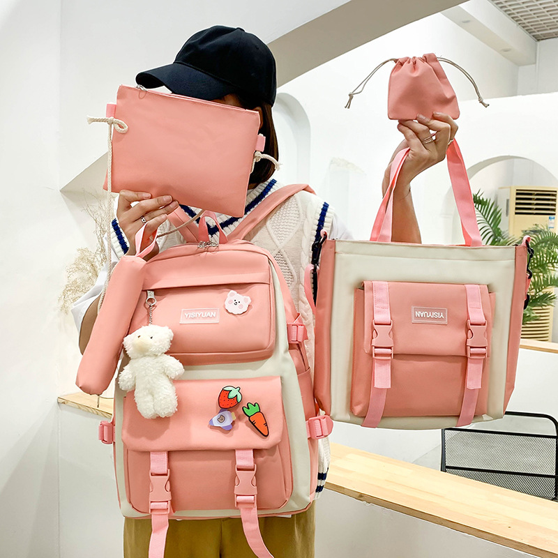 1620782617894 Canvas Backpack Women Korean Harajuku