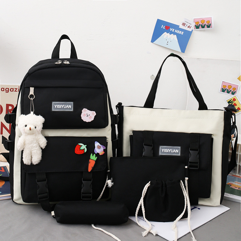 1620782617906 Canvas Backpack Women Korean Harajuku