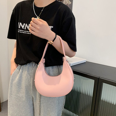 Simple Portable Underarm Bag Fashion Chain One Shoulder Messenger Bag—4
