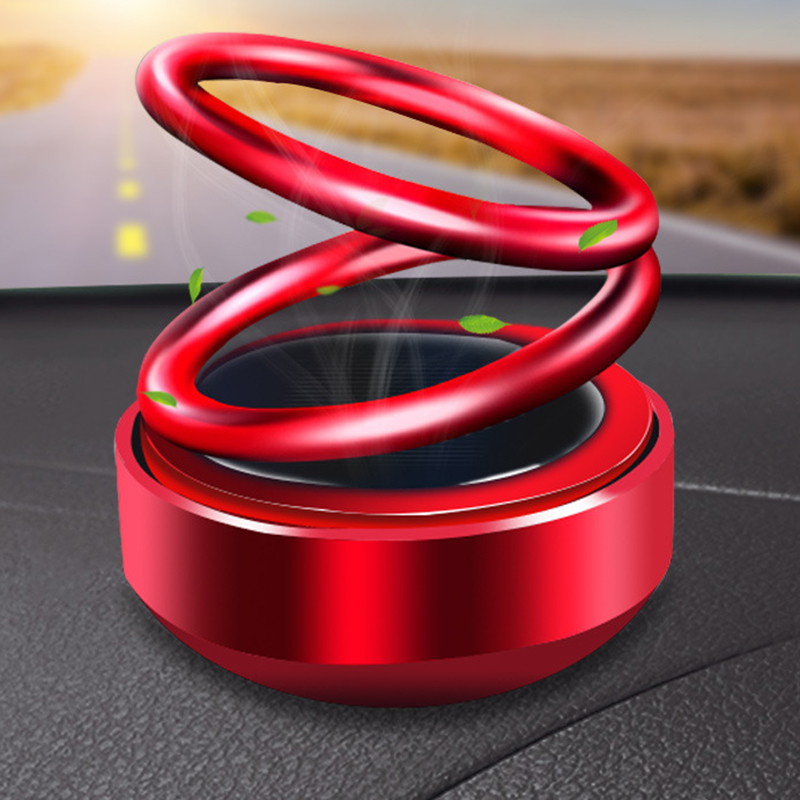 Solar Auto Rotation Car Air Freshener Perfume Seat CJdropshipping