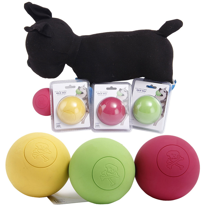 Rubber Pet Solid Bouncy Ball Dog Toy CJdropshipping