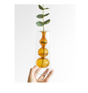 Retro Stained Glass Vase Gourd Hydroponic Flower Plant