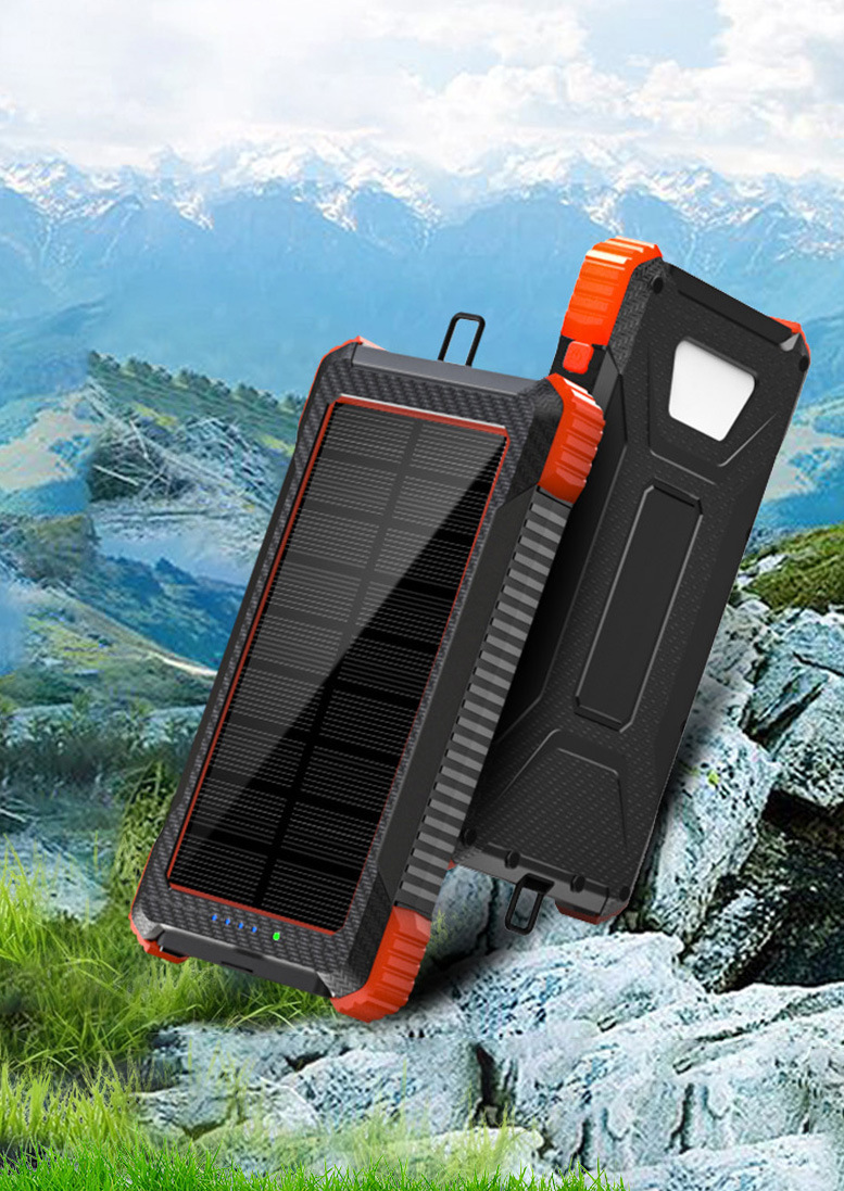 Outdoor Solar Wireless Power Bank With Large Capacity 10000Mah Power