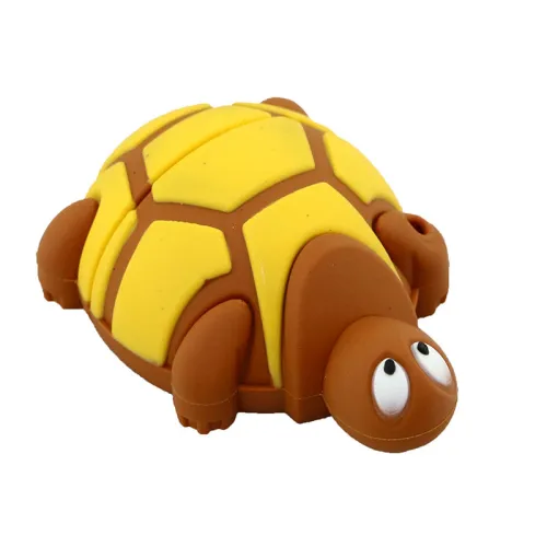 Color: Light Brown, capacity: 16GB - Creative Cartoon Turtle Usb Flash Drive