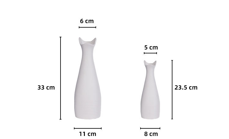 veg-g.myshopify.com VEG.G Vase Lillo aus Keramik 33 cm | Modern & Romantisch Designer-Vase