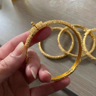 Bracelet Ethiopian Gold Color Bangles—2