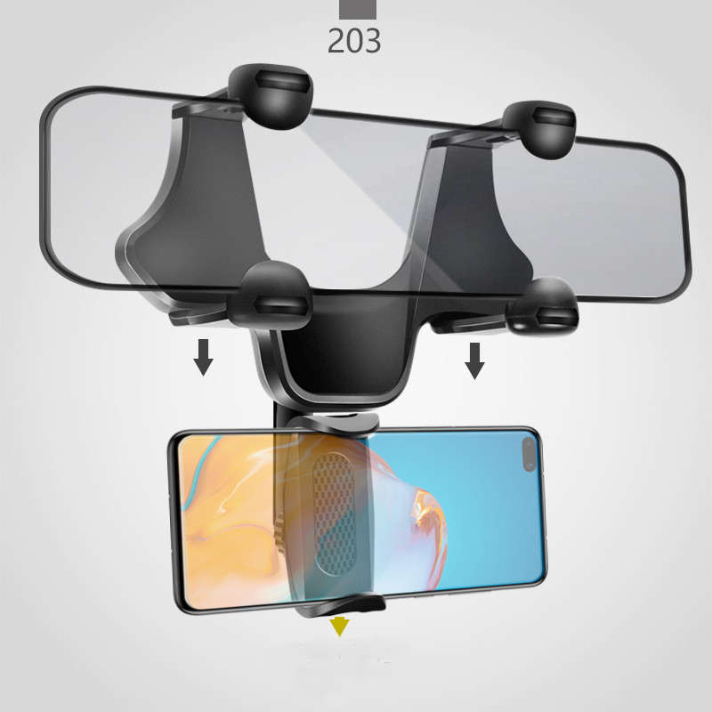 Multifunctional Car Rearview Mirror Phone Holder CJdropshipping