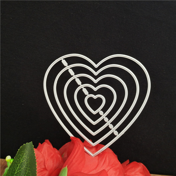 DTTBlue Love Puzzle Metal Cutting Dies Heart Stencil DIY Scrapbooking Album  Paper Valentine's Day Card Embossing Craft Decor - Silver, Hand Tools -   Canada