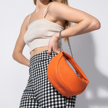 Fashion Lychee Pattern Handbag All-match One-shoulder Underarm Bag—1