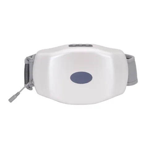 power: USB, Color: White - Vibration Heating Kneading Lazy Waist Multi-Mode Fat-Reducing And Slimming Abdominal Massager
