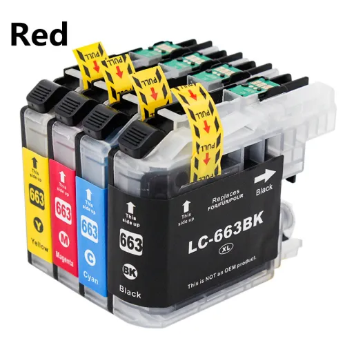Color: Red LC663M - LC669BK LC665 663 Ink Cartridge