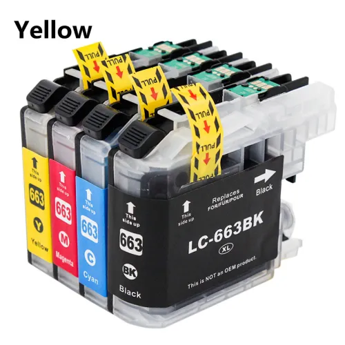 Color: Yellow LC663Y - LC669BK LC665 663 Ink Cartridge
