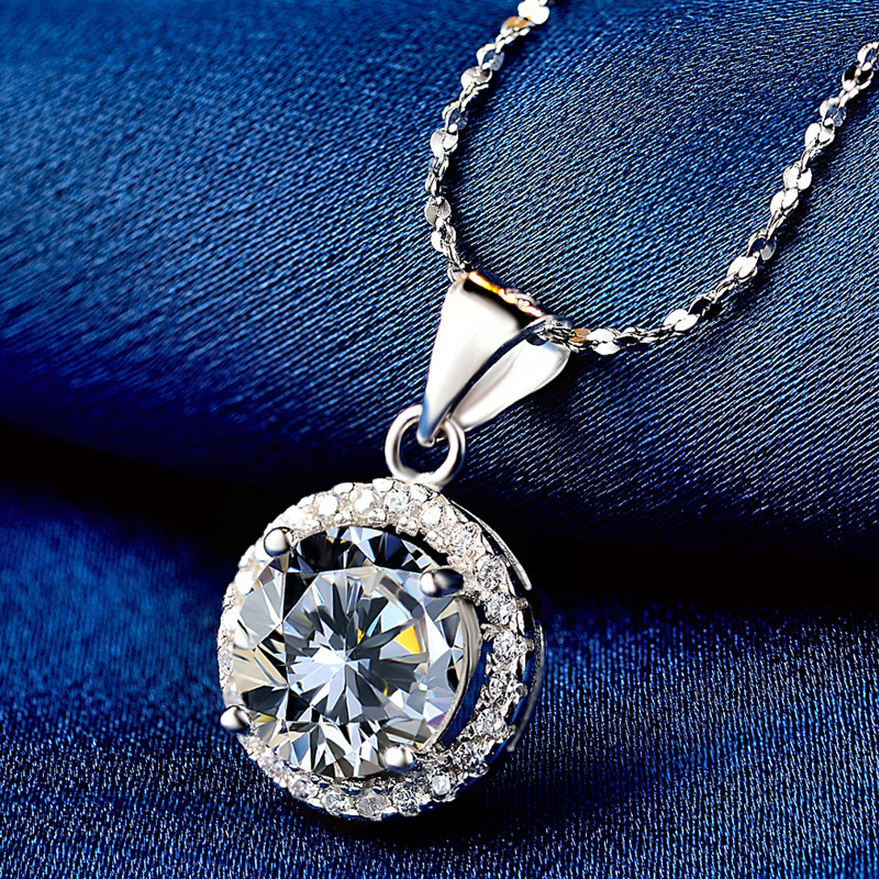 1621857297123 Korean Temperament Diamond Pendant Accessories S925 Silver Ladies