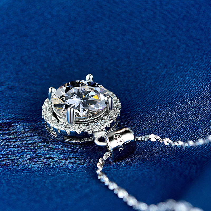 1621857297132 Korean Temperament Diamond Pendant Accessories S925 Silver Ladies