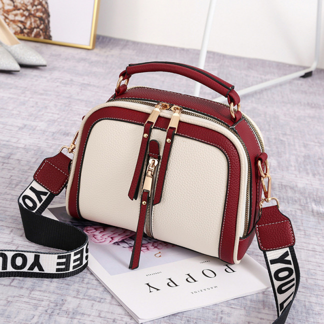 Discount price
        $12.23
        
        Flash Sale
        
        Women's Bags Handbags Shoulder Bags Wide Shoulder Small Square Bags
        
        Select
        Color: Rubber powder
        Creamy white
        Red and yellow
        Yellow and black
        Pure black
        
        After-sales Policy
        
        Details
        Product information:
        Color: rubber powder contrast color, beige contrast color, red and yellow contrast color, yellow and black contrast color, pure black
        Style: Korean
        Bag trend style: small square bag
        Popular elements: litchi pattern
        Lining texture: polyester
        Bag shape: horizontal square
        Opening method: zipper
        Strap root number: single
        Style: Women's shoulder bag
        Fabric texture: polyester
     
        
        Size Information:
        
      
        
        Packing list
        Shoulder bag*1
        
 
        Add to Cart
        
        Chat
      
        Order