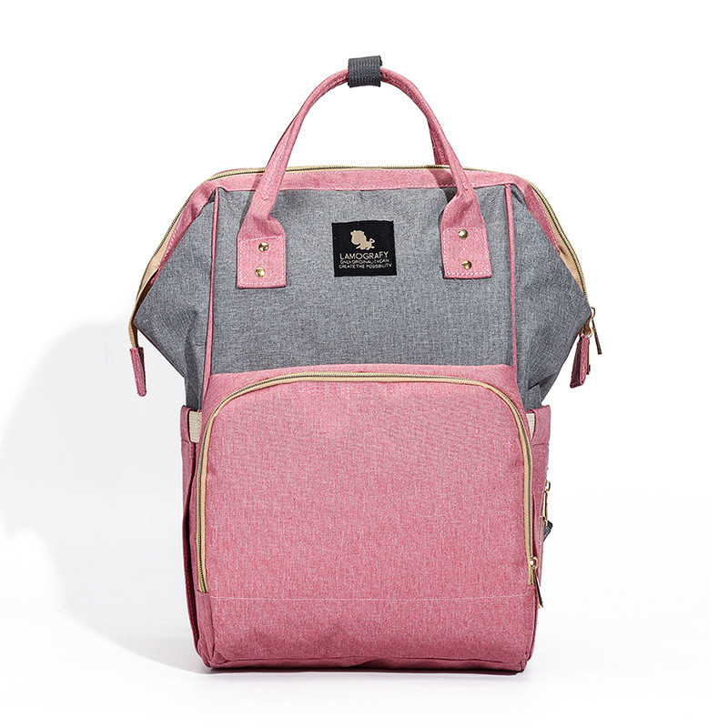 Pink and Black Color Multi Family Backpack