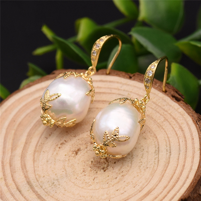 Grazia Jewelry Baroque Pearl Earrings