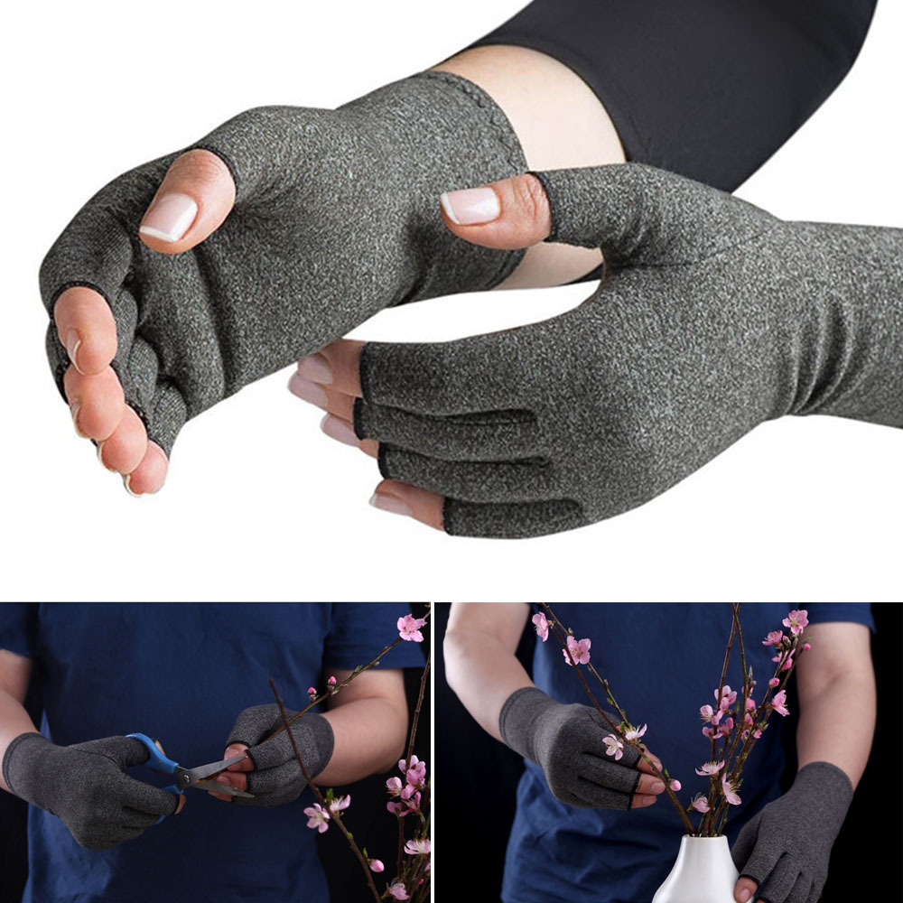 Fingerless Pressure Gloves Arthritis Rehabilitation Training Nursing Gloves