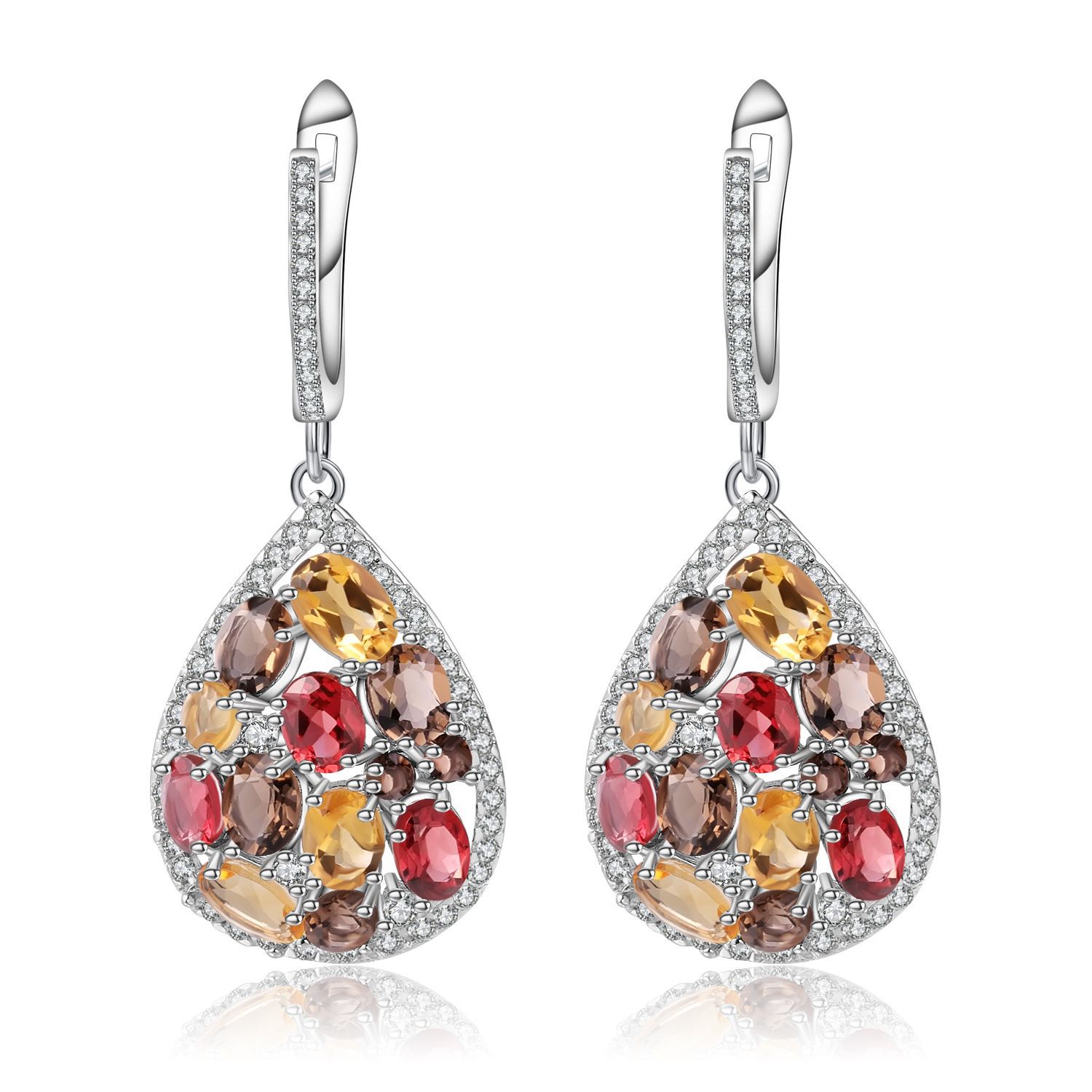 Grazia Jewelry Gemstone Mosaic Earrings