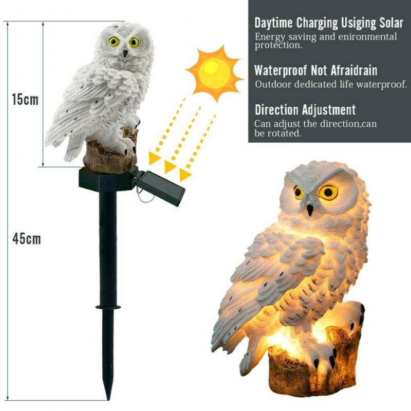 Owl Solar Light With Solar LED Outdoors Solar Garden Light