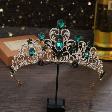 Boutique Headdress Handmade Crystal Wedding Ornaments—1